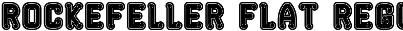 Rockefeller Flat Regular font