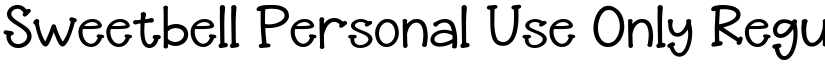 Sweetbell Personal Use Only Regular font