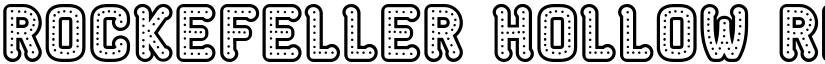 Rockefeller Hollow Regular font