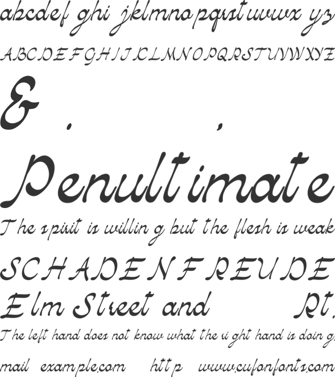 Macalimo font preview