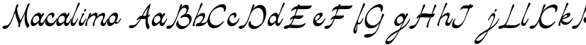 Macalimo font