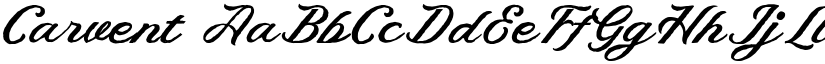 Carvent font