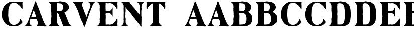 Carvent font