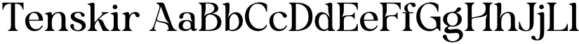 Tenskir font