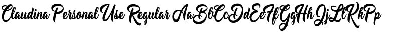 Claudina Personal Use Regular font