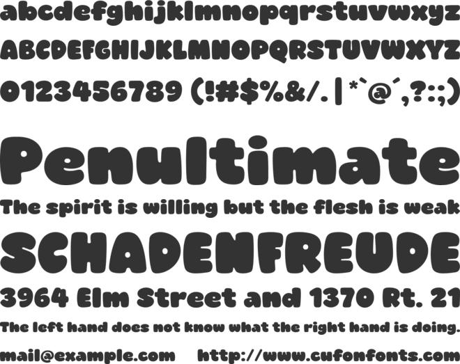 Super Whales font preview