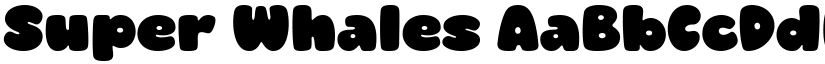 Super Whales font