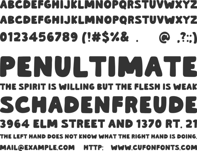 Slowly Move font preview
