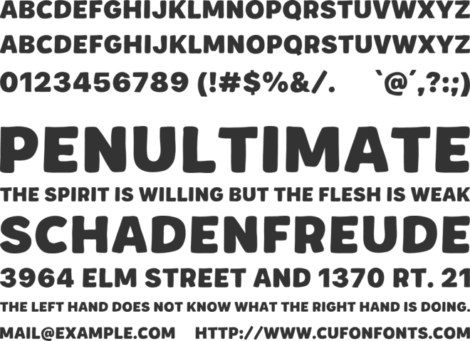 Green Matcha font preview