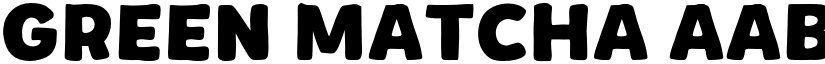 Green Matcha font