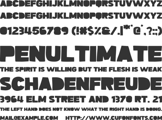 Handle With Care font preview