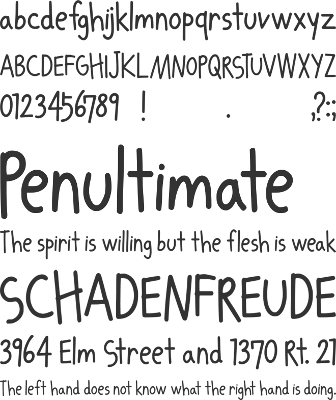 Gossamer Noon Sans font preview