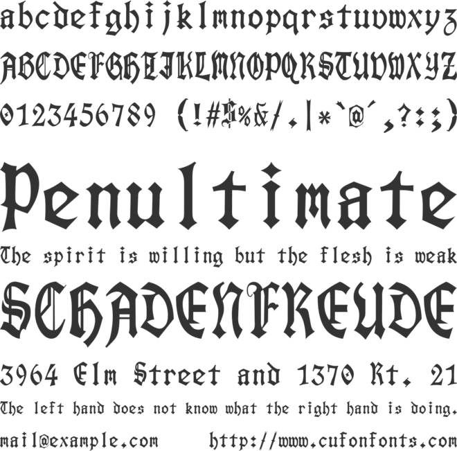 JuliaMetal font preview