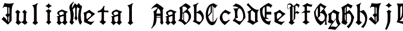 JuliaMetal font download
