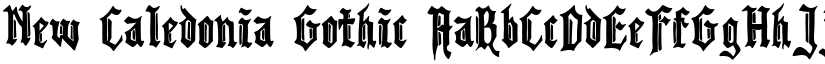 New Caledonia Gothic font download
