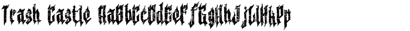 Trash Castle font download