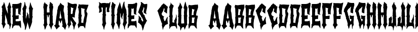 New Hard Times Club font