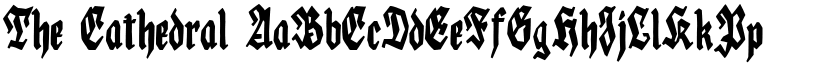 The Cathedral font
