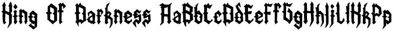 King Of Darkness font