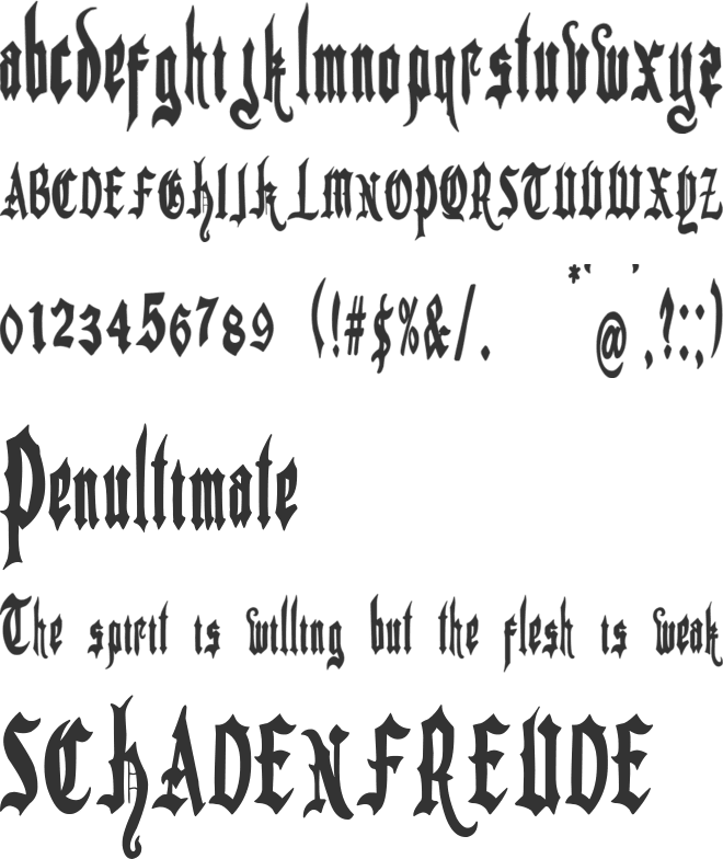 Blood River Hostel font preview