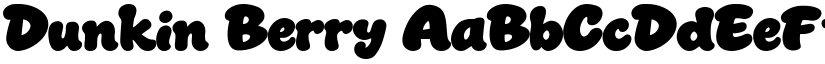 Dunkin Berry font