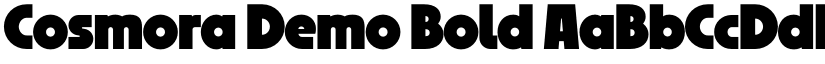 Cosmora Demo Bold font