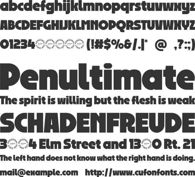 Cosmora Modern Bold Font font preview
