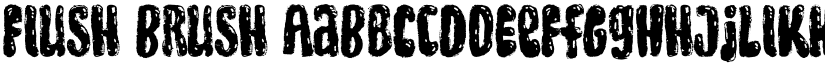 Flush Brush font