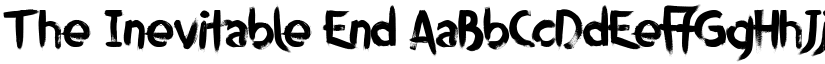 The Inevitable End font
