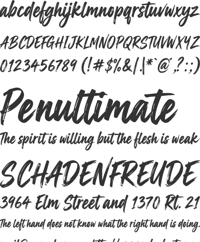 Beauty Signature font preview