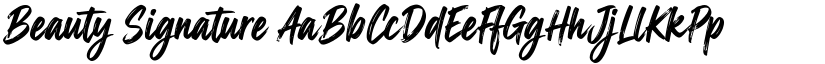 Beauty Signature font download
