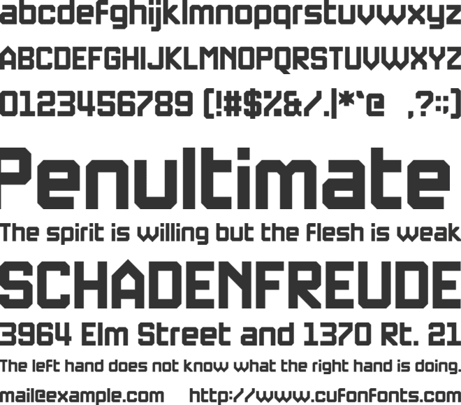 The Structed Beginning font preview