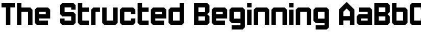 The Structed Beginning font download