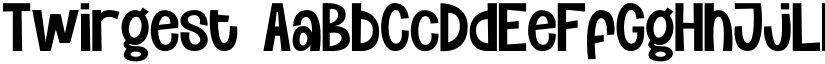 Twirgest font