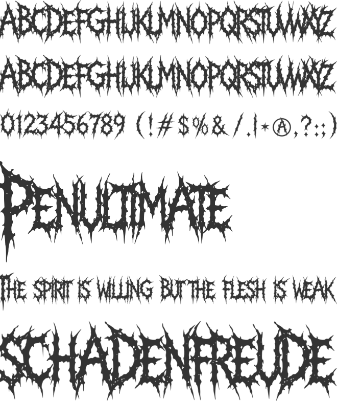 Melvorn font preview