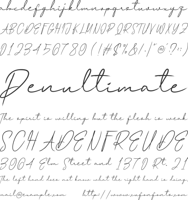 Meghyle font preview