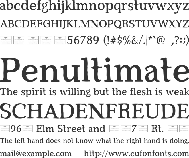 Red Carpet Free font preview