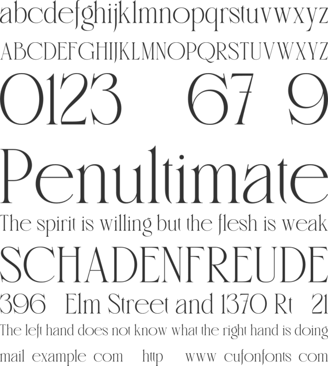 Santamas font preview