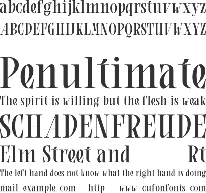 Blure font preview