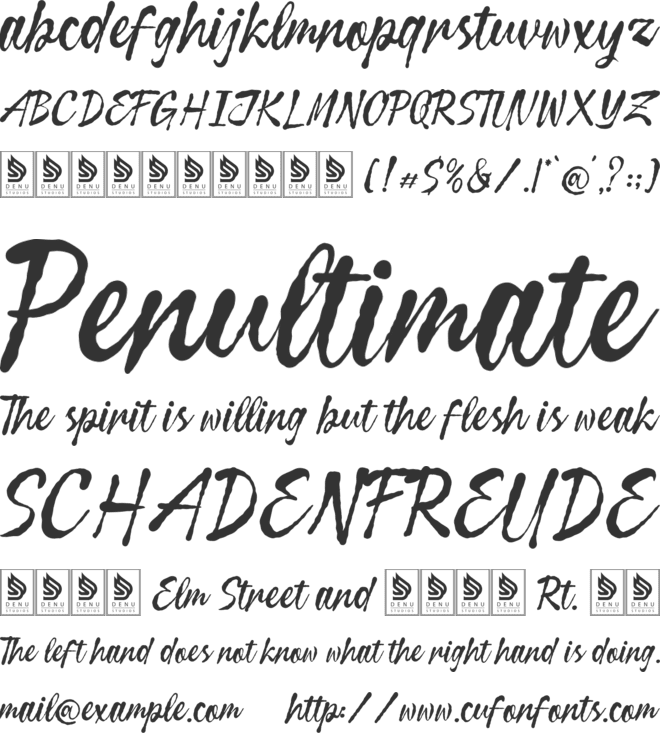 Curiousity Reuis font preview