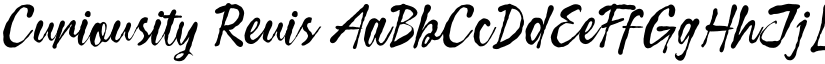 Curiousity Reuis font