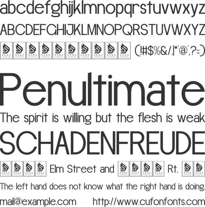 Kurcley font preview