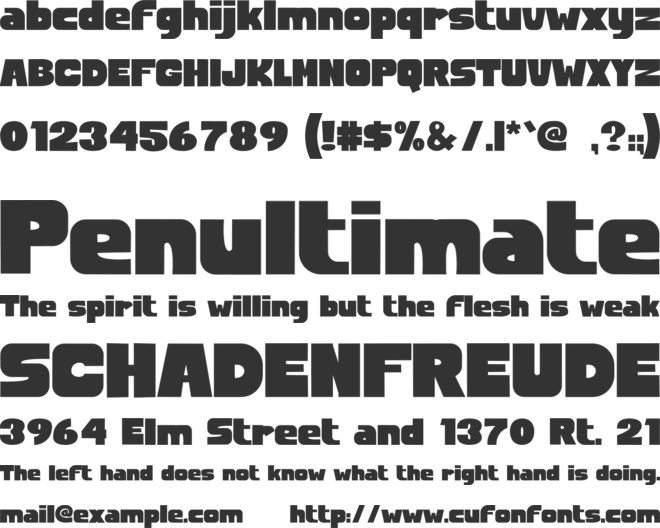 Mathes font preview