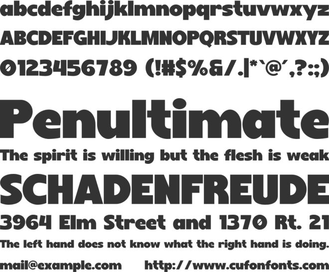 LOTEK font preview