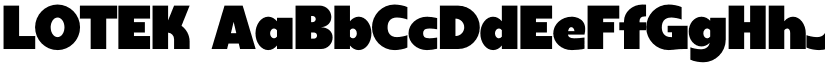 LOTEK font download