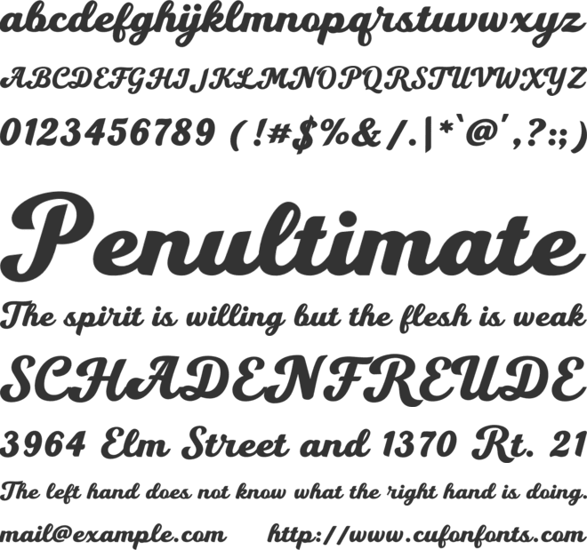 Caviero font preview