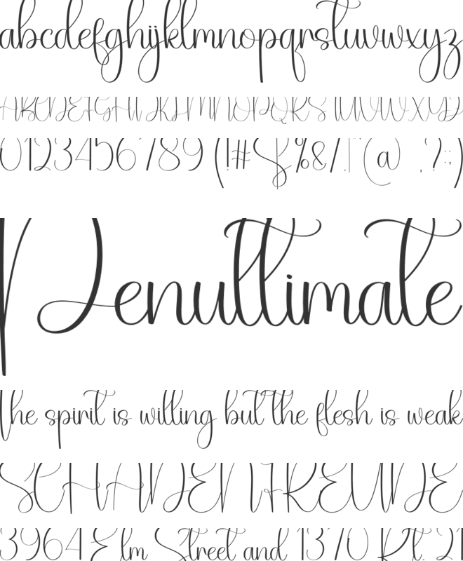 Sadgirl font preview