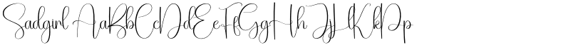 Sadgirl font download