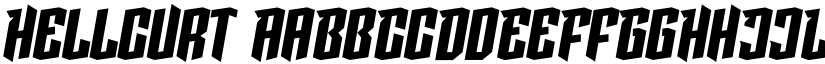 Hellcurt font