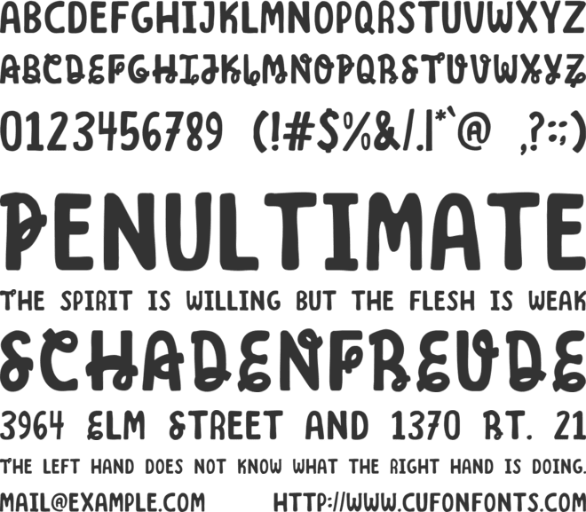 Golden Harvest font preview